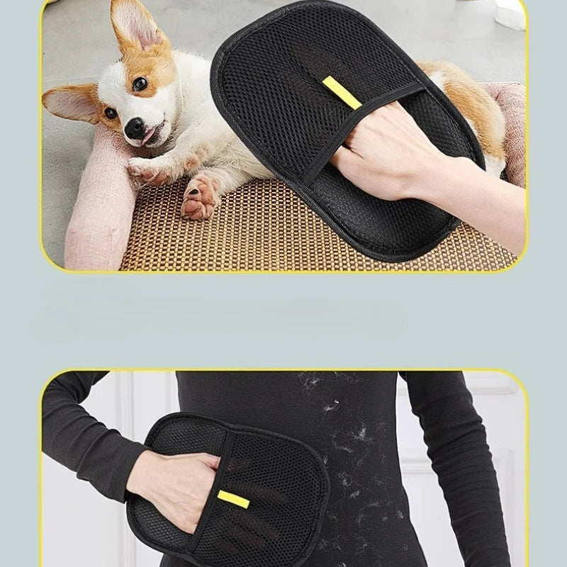 Portable Pet Hair Remover Cleaning Gloves