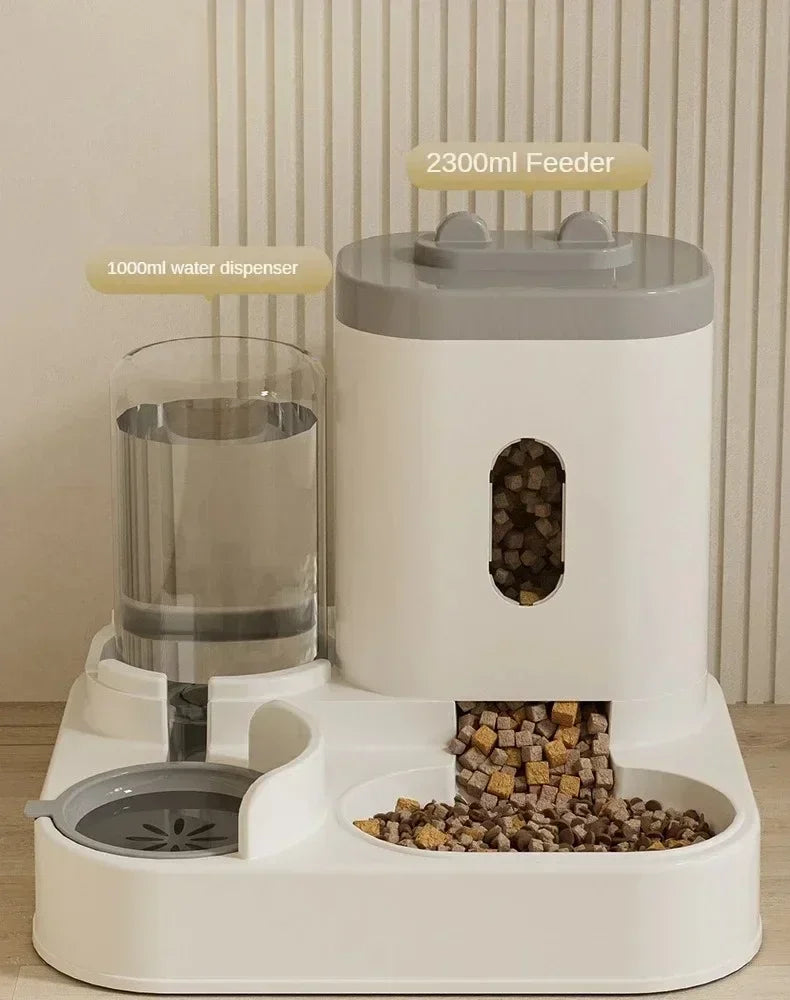 Automatic Pet Feeder with Water Fountain