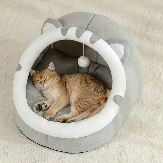 Cozy Cat Cave Bed for Pets