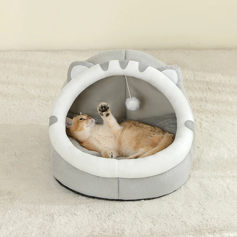 Cozy Cat Cave Bed for Pets