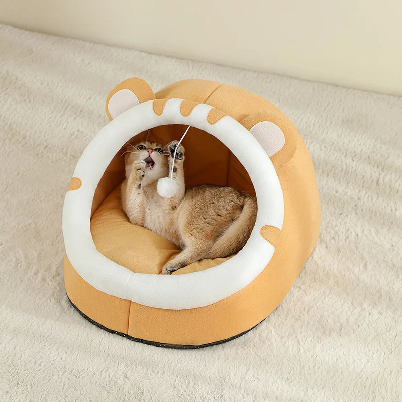 Cozy Cat Cave Bed for Pets