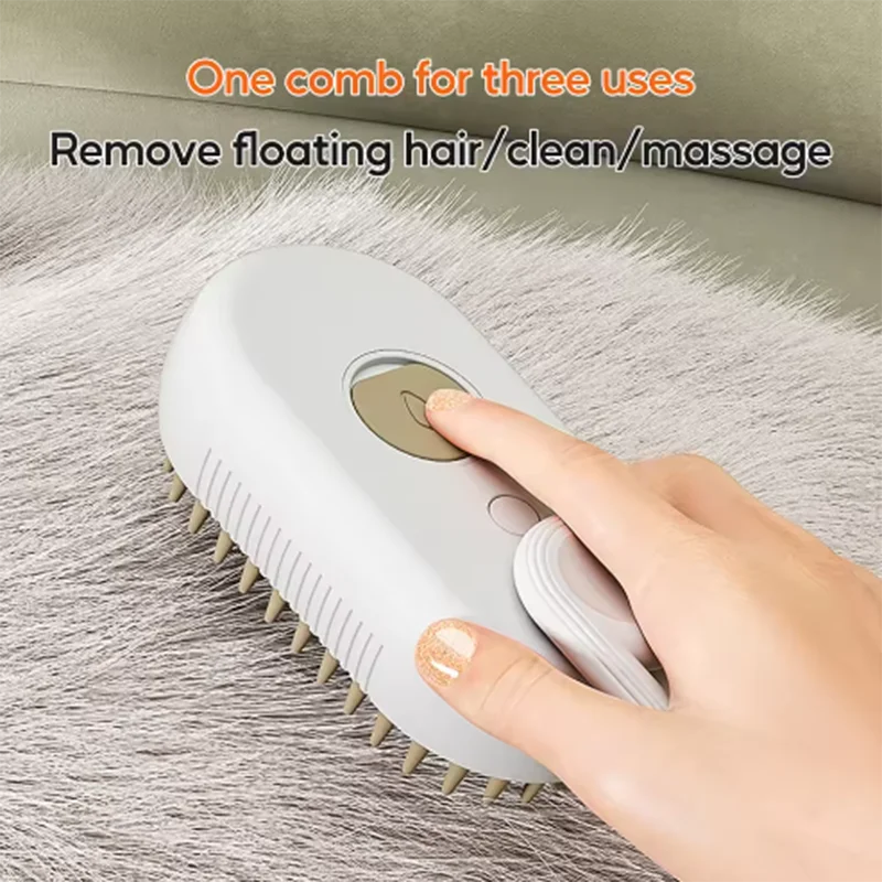Steam Spray Rotating Pet Massage Brush