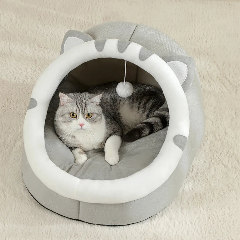 Cozy Cat Cave Bed for Pets