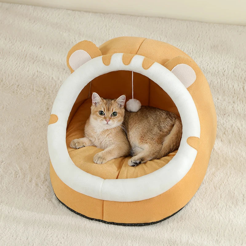Cozy Cat Cave Bed for Pets