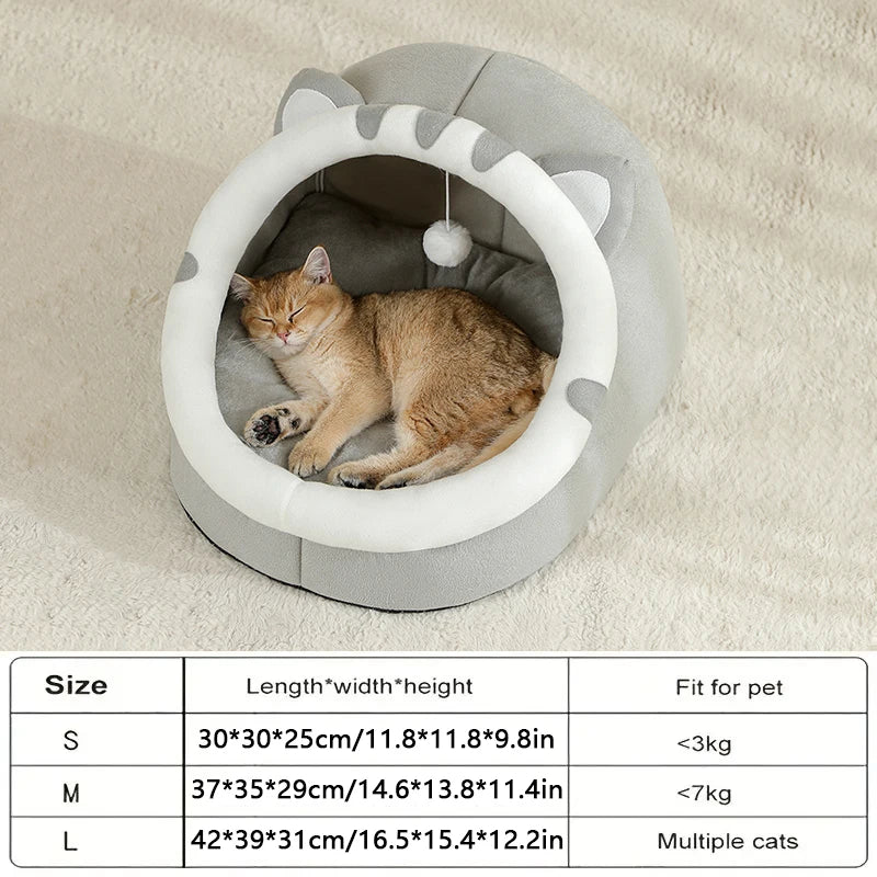Cozy Cat Cave Bed for Pets