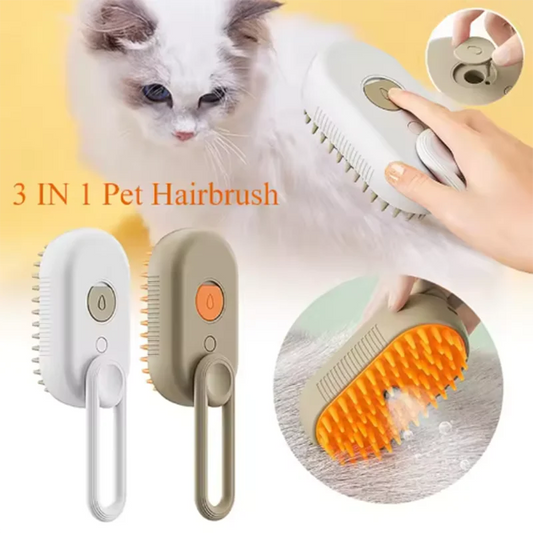 Steam Spray Rotating Pet Massage Brush